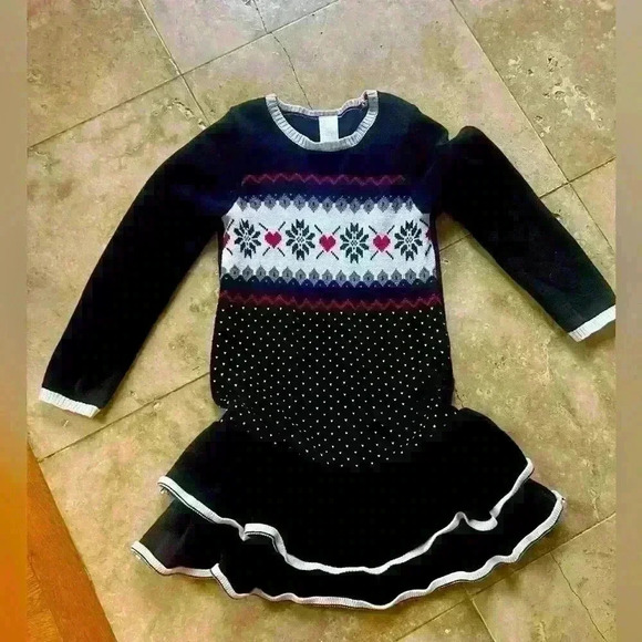 Gymboree sweater dress long sleeve 8. Pullover style ruffles Excellent condition - Picture 4 of 9